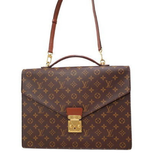 Louis Vuitton Monogram Porte Document Bandouliere Business Bag - Picture 1 of 8